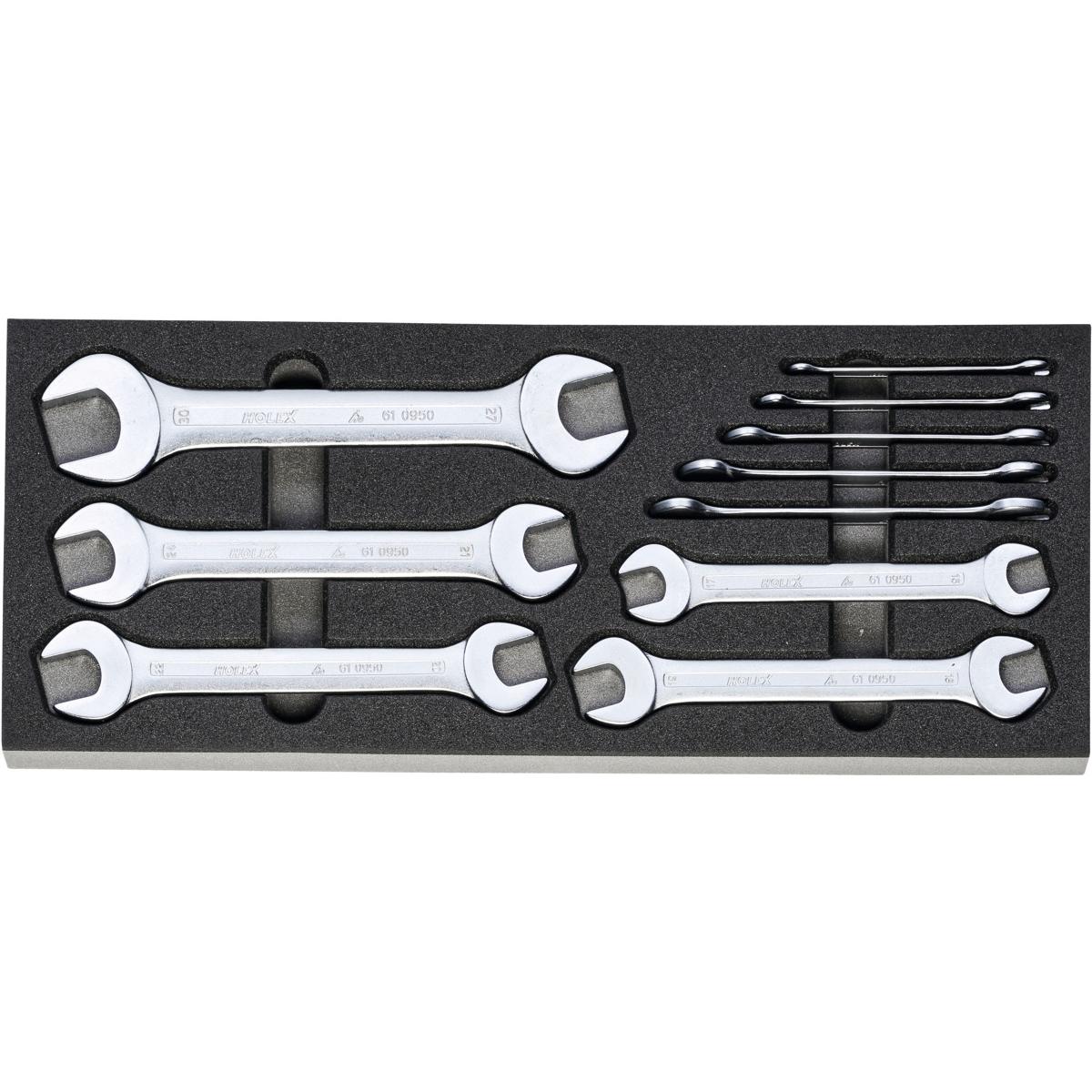 BỘ CỜ LÊ 2 ĐẦU MIỆNG 10 CHI TIẾT HOLEX 952432 10 BỘ CỜ LÊ 2 ĐẦU MIỆNG 10 CHI TIẾT HOLEX 952432 10